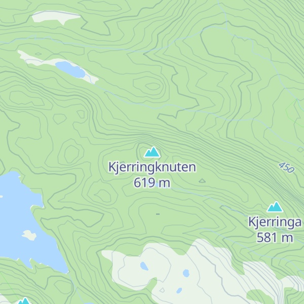 Map of Kjerringknuten