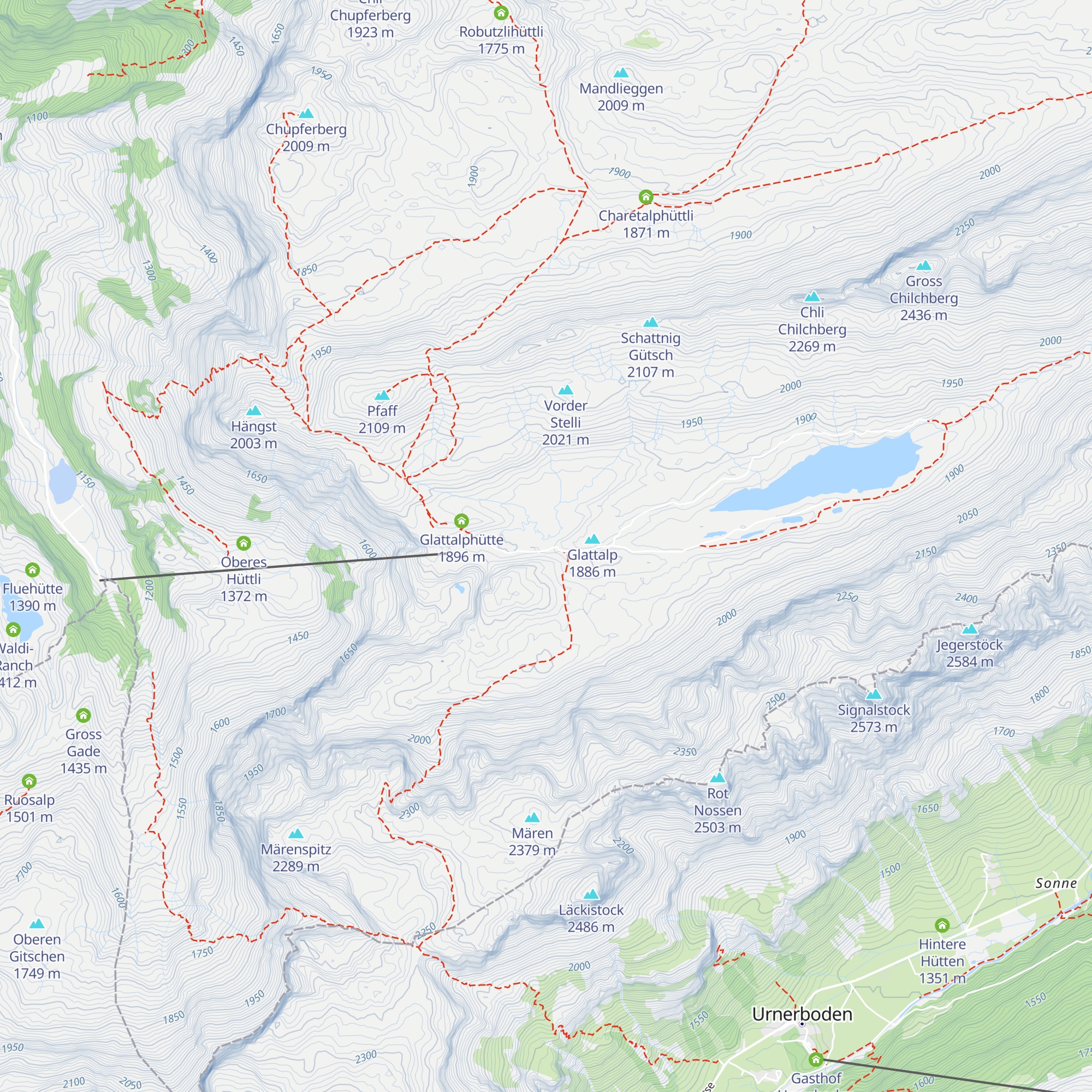 Berggasthaus Glattalp map