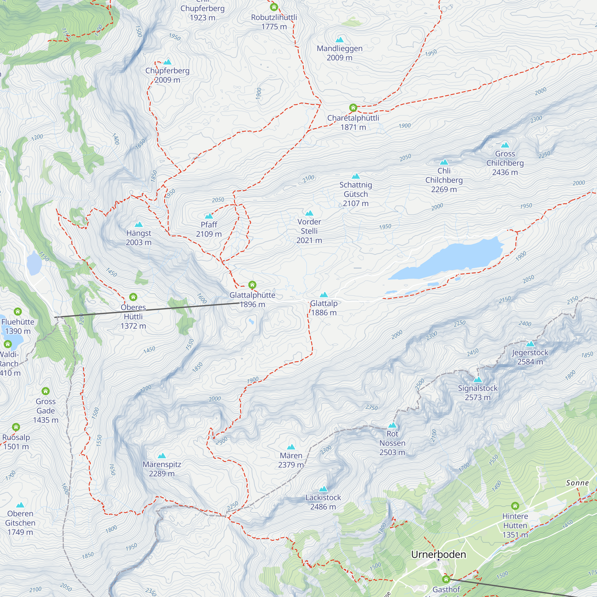 Berggasthaus Glattalp map