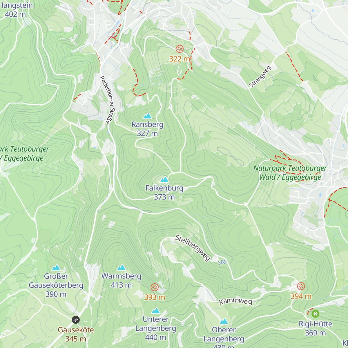 Falkenburg Schutzhütte map