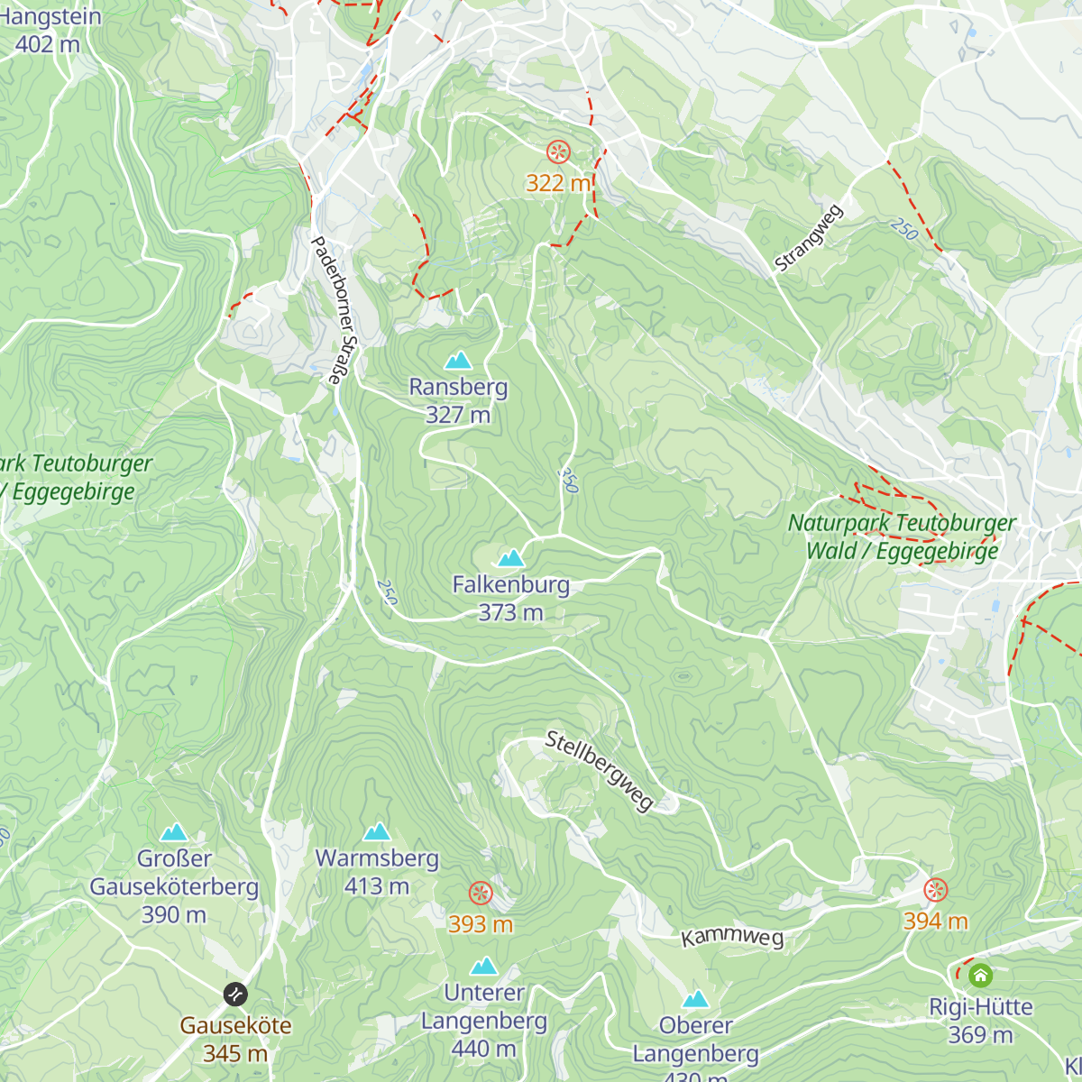 Falkenburg Schutzhütte map