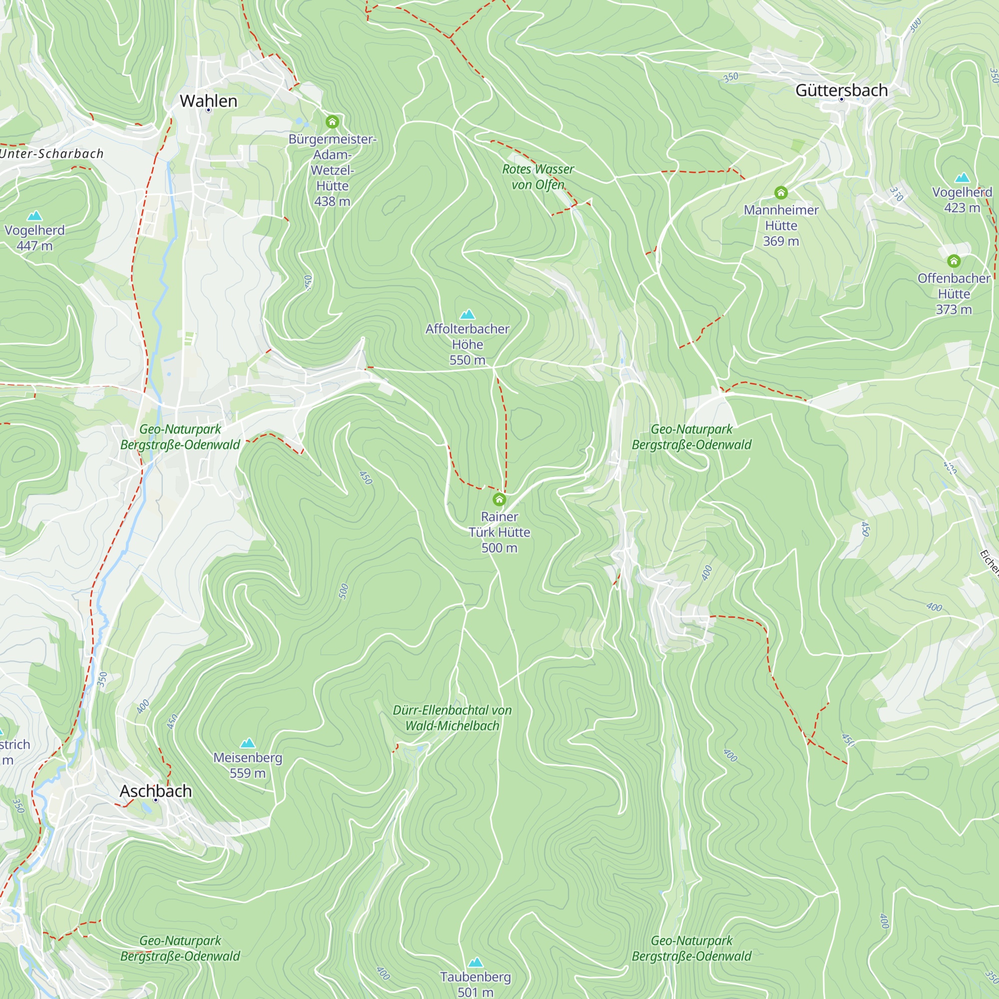 Rainer Türk Hütte map