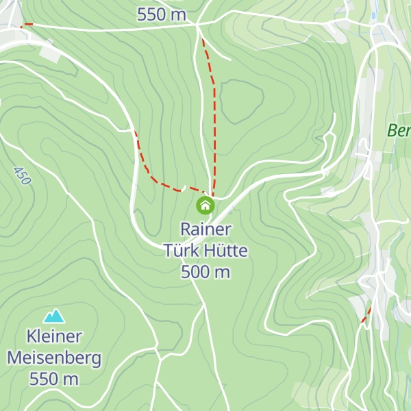 Map of Rainer Türk Hütte