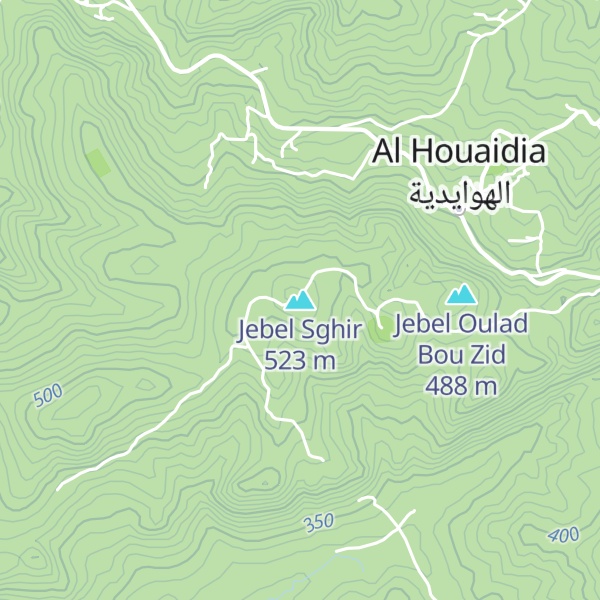 Map of Jebel Sghir