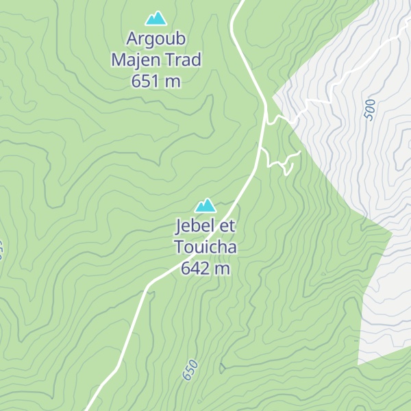 Map of Jebel et Touicha