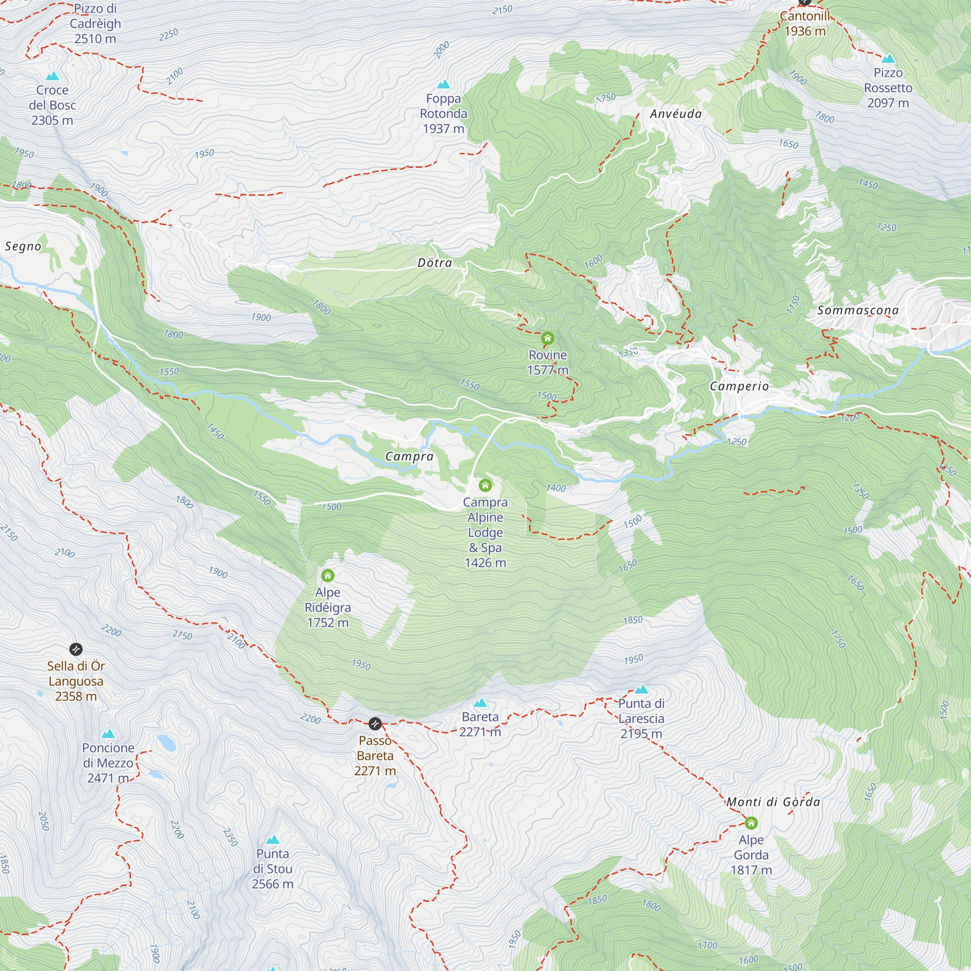 Campra Alpine Lodge & Spa map