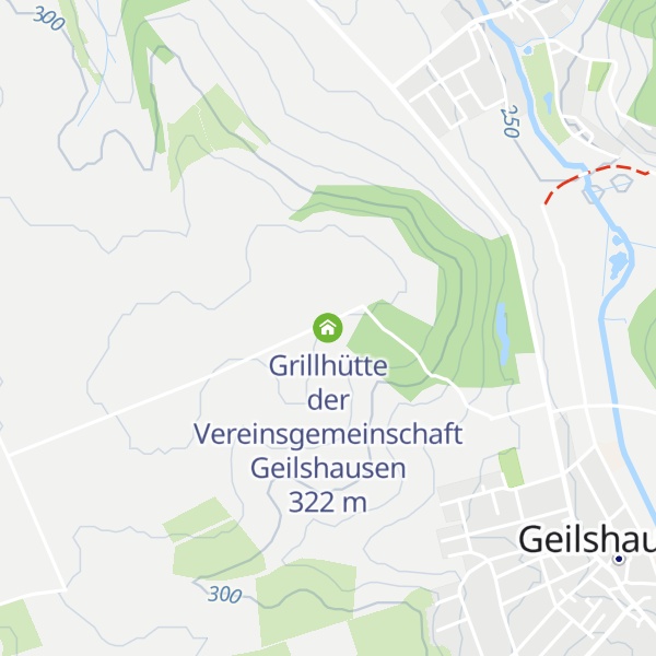 Map of Grillhütte der Vereinsgemeinschaft Geilshausen