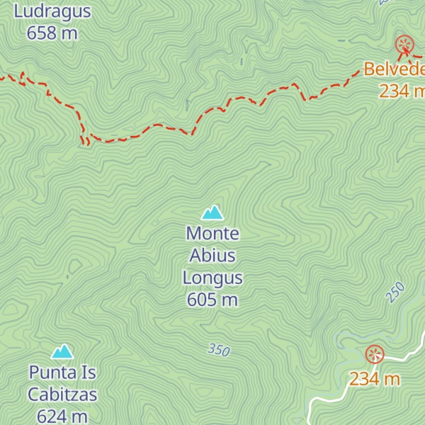 Map of Monte Abius Longus