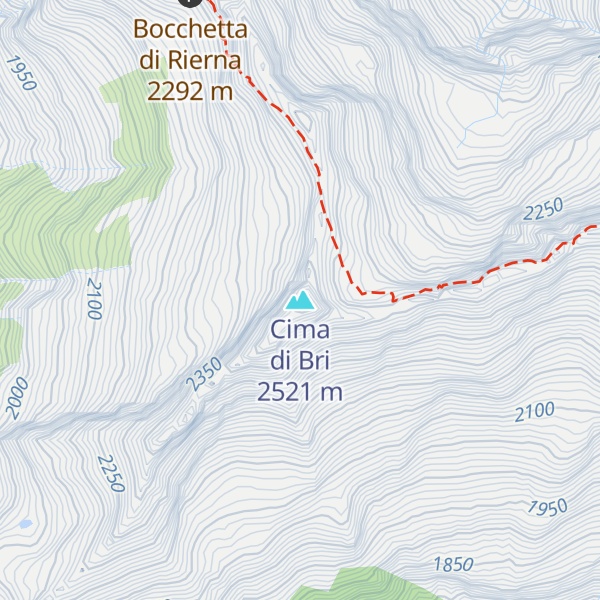 Map of Cima di Bri