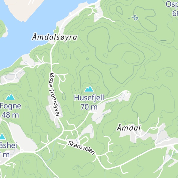 Map of Husefjell