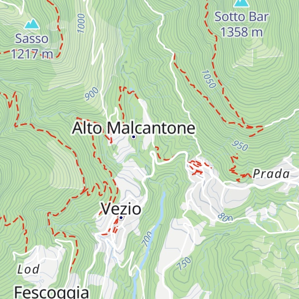 Map of Busgnone 300 m