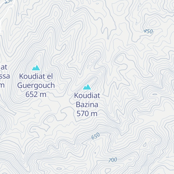 Map of Koudiat Bazina