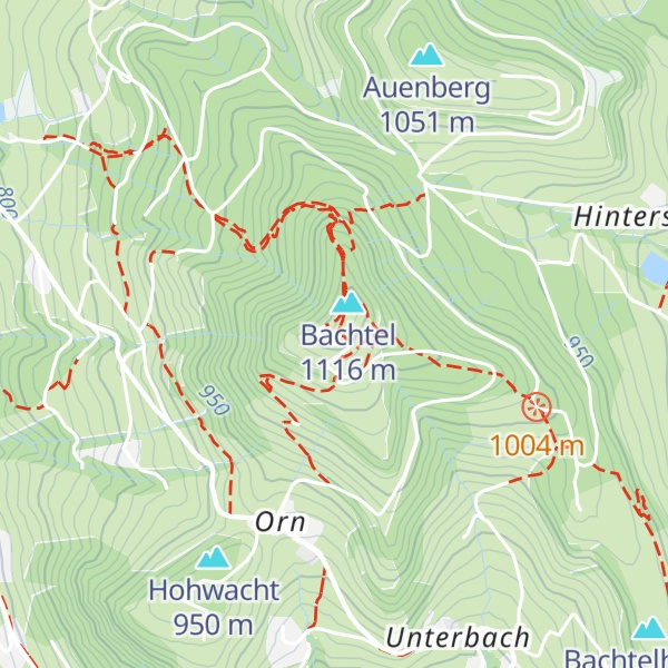 Map of Bachtel-Kulm
