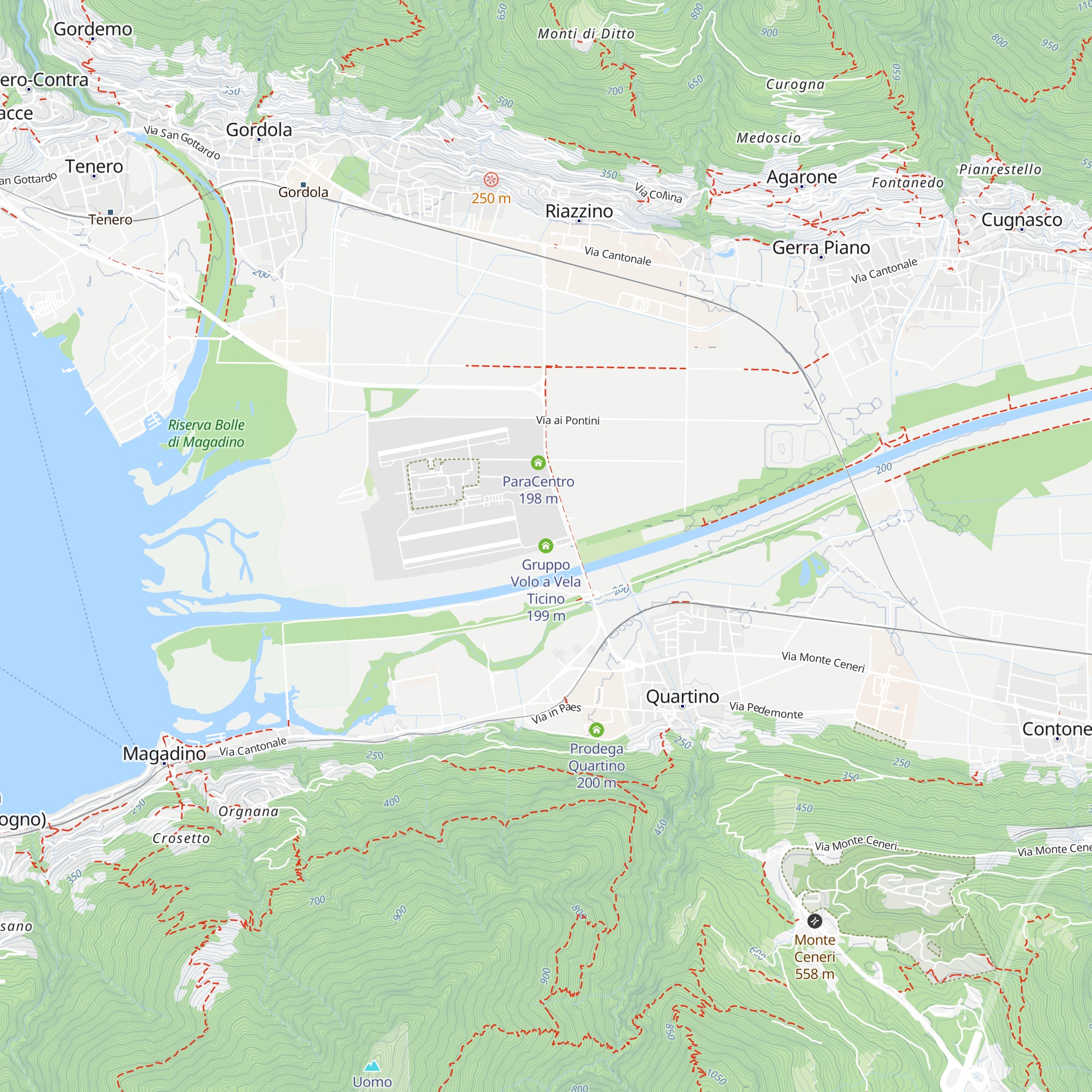 Gruppo Volo a Vela Ticino map