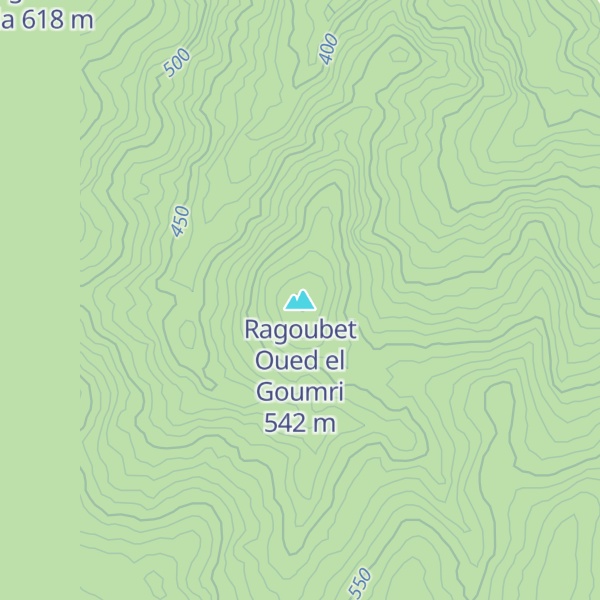 Map of Ragoubet Oued el Goumri