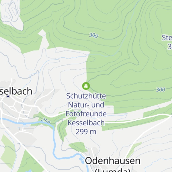 Map of Schutzhütte Natur- und Fotofreunde Kesselbach