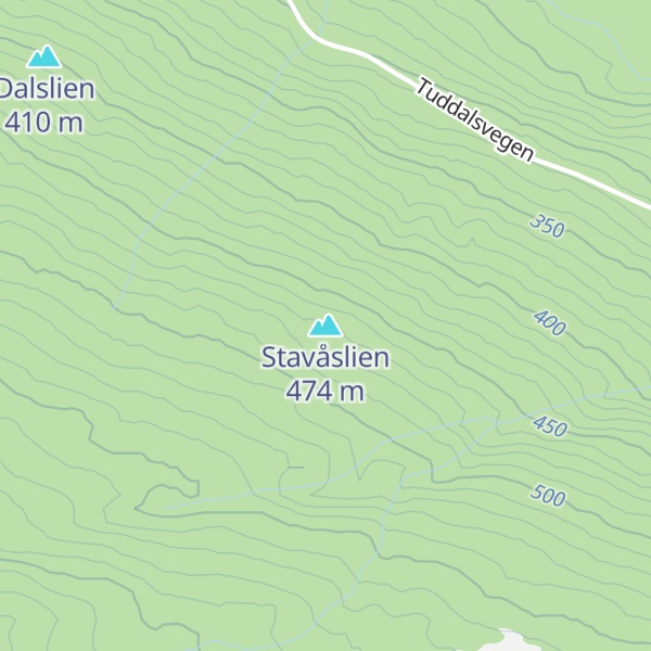 Map of Stavåslien
