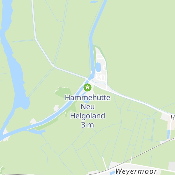 Map of Hammehütte Neu Helgoland