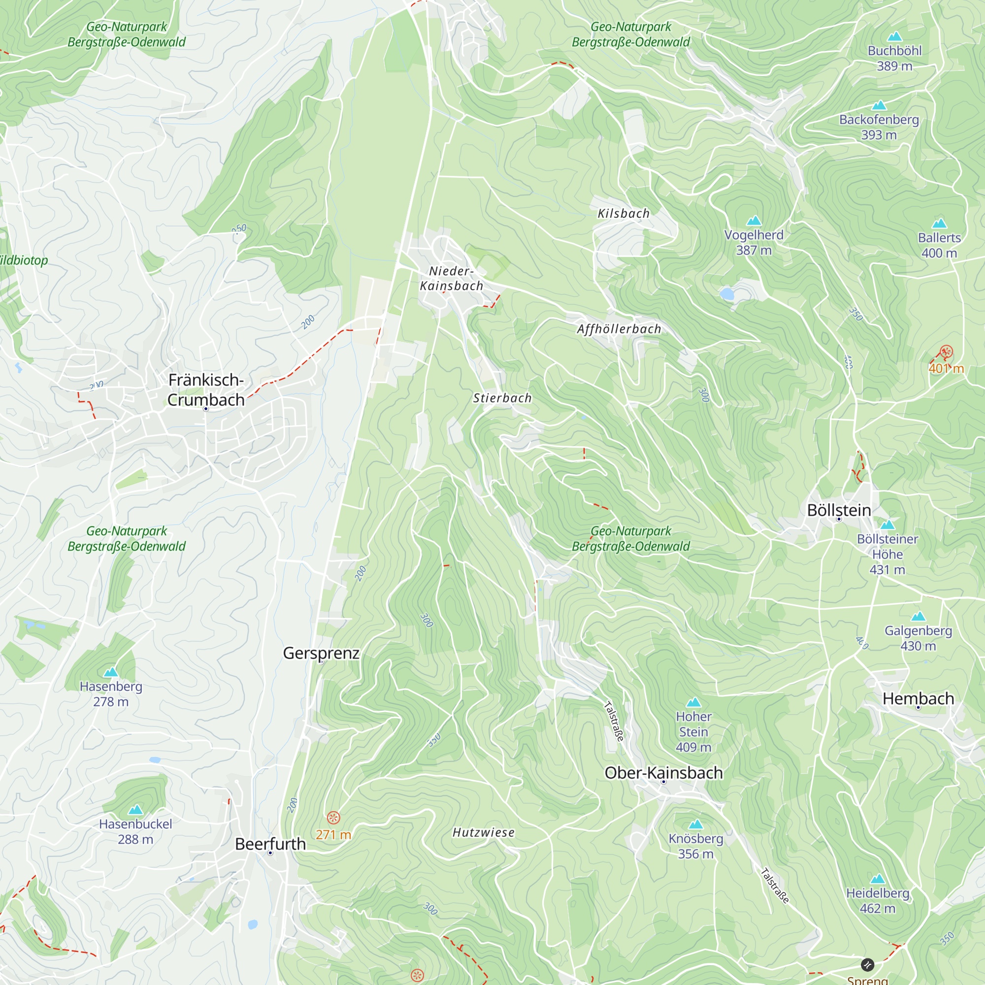 Hahl Hütte map