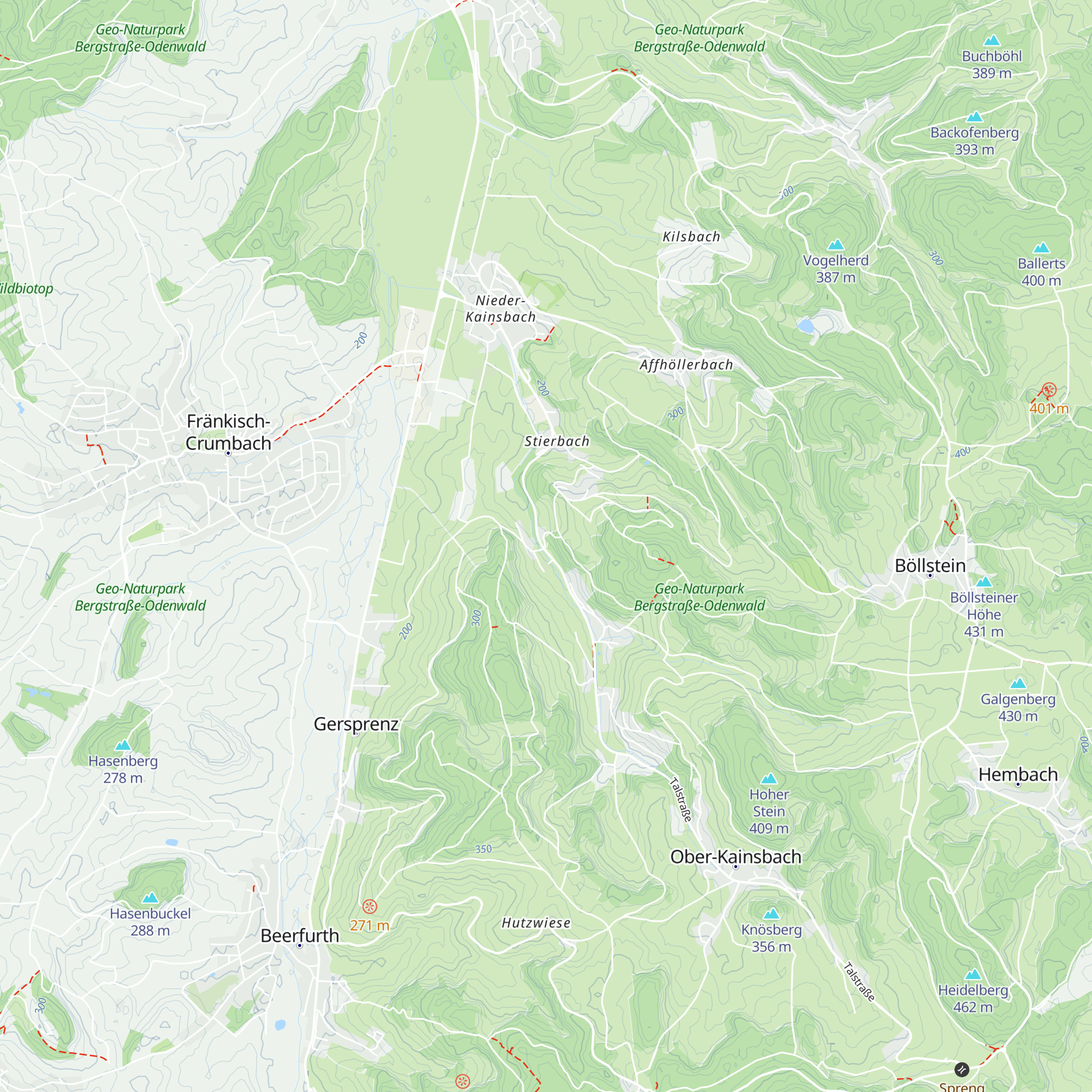 Hahl Hütte map