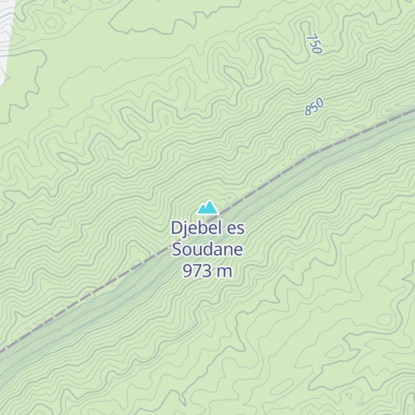 Map of Djebel es Soudane