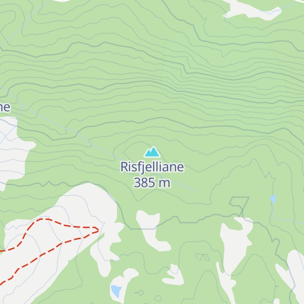 Map of Risfjelliane