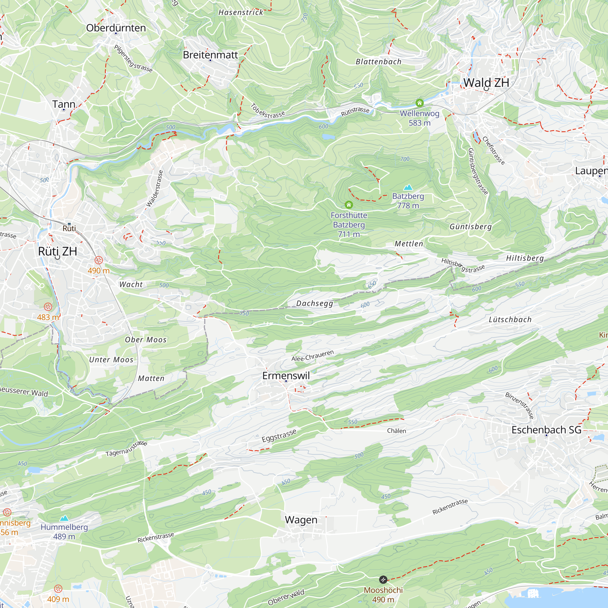 Restaurant Buurestube map