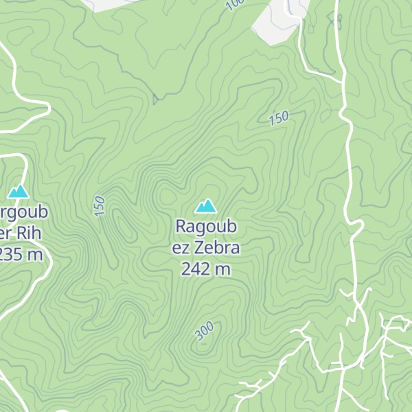 Map of Ragoub ez Zebra