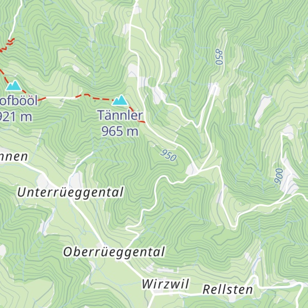 Map of Bööggenegg