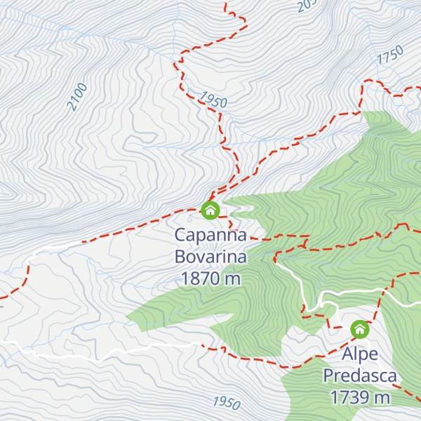 Map of Capanna Bovarina