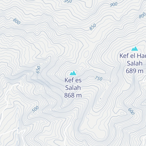 Map of Kef es Salah