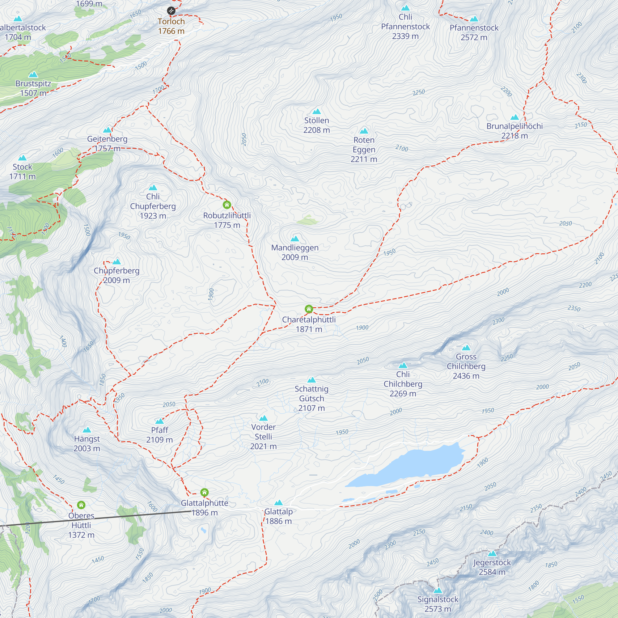 Charetalphüttli map