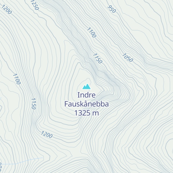 Map of Indre Fauskånebba