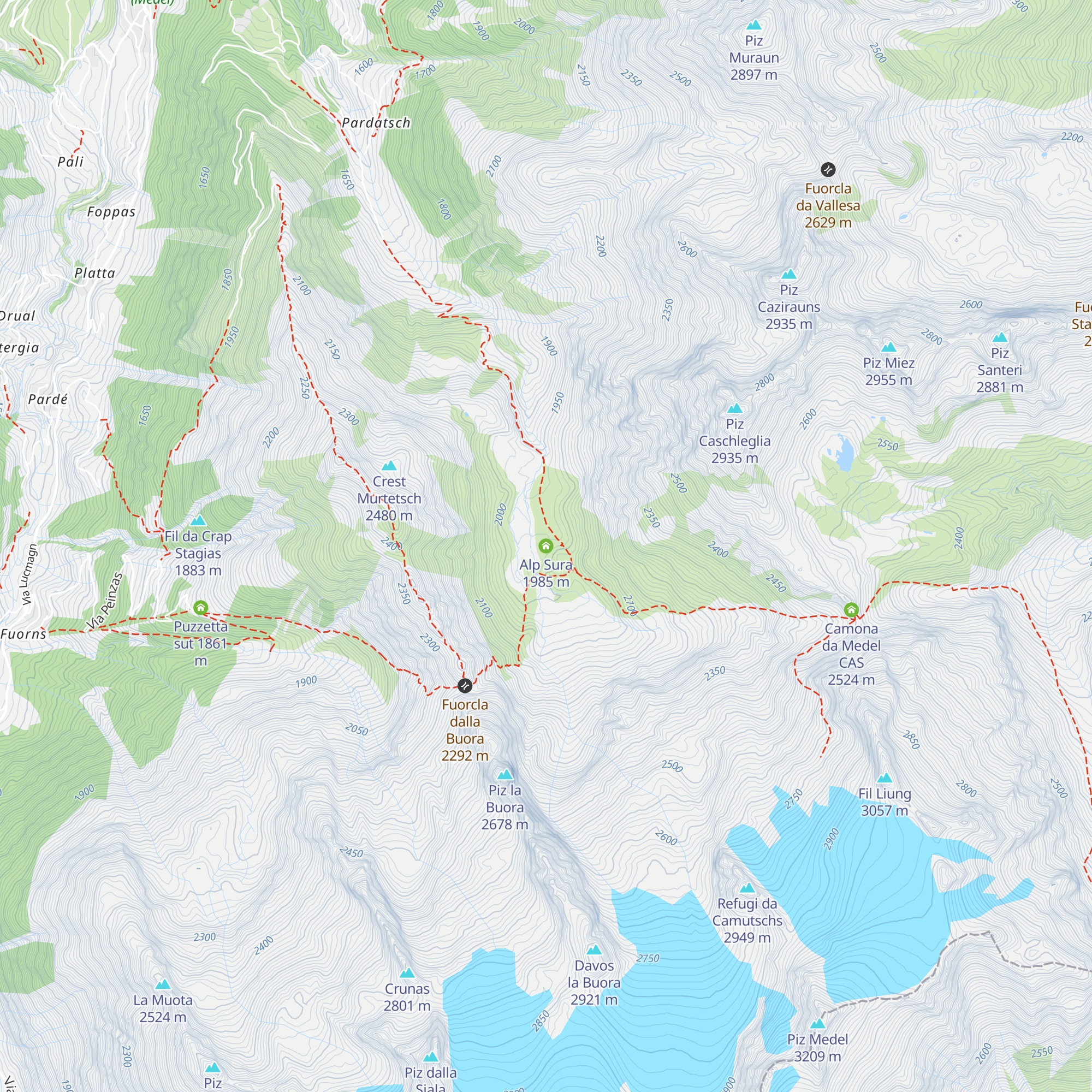 Alp Sura map
