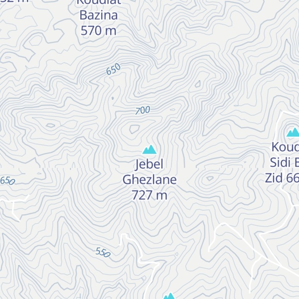 Map of Jebel Ghezlane