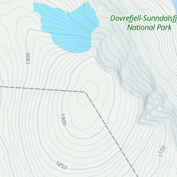 Map of Grønliskarstinden