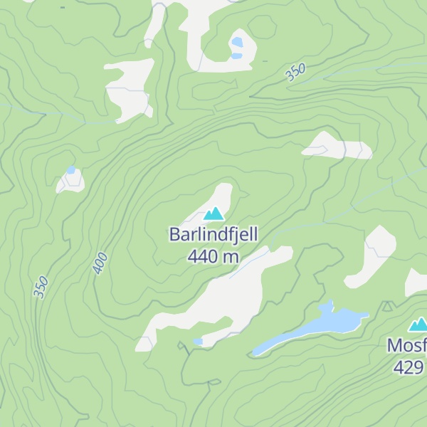 Map of Barlindfjell