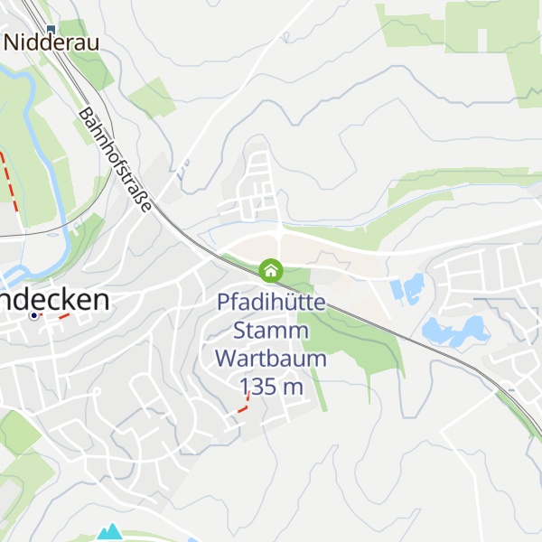 Map of Pfadihütte Stamm Wartbaum