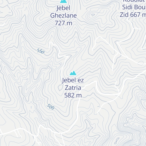 Map of Jebel ez Zatria