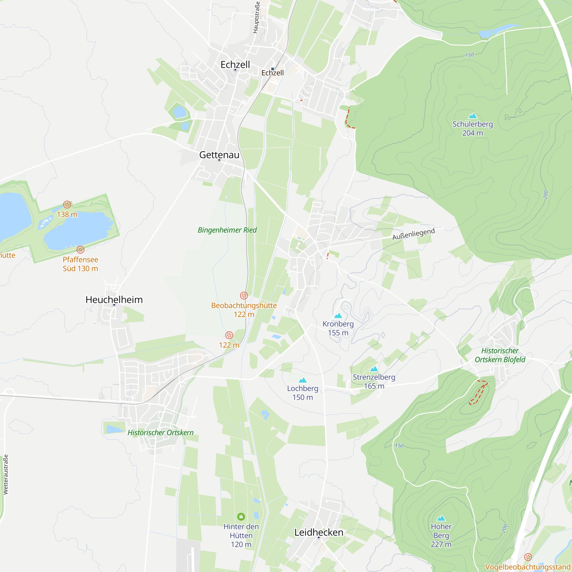 Grillhütte Bingenheim map