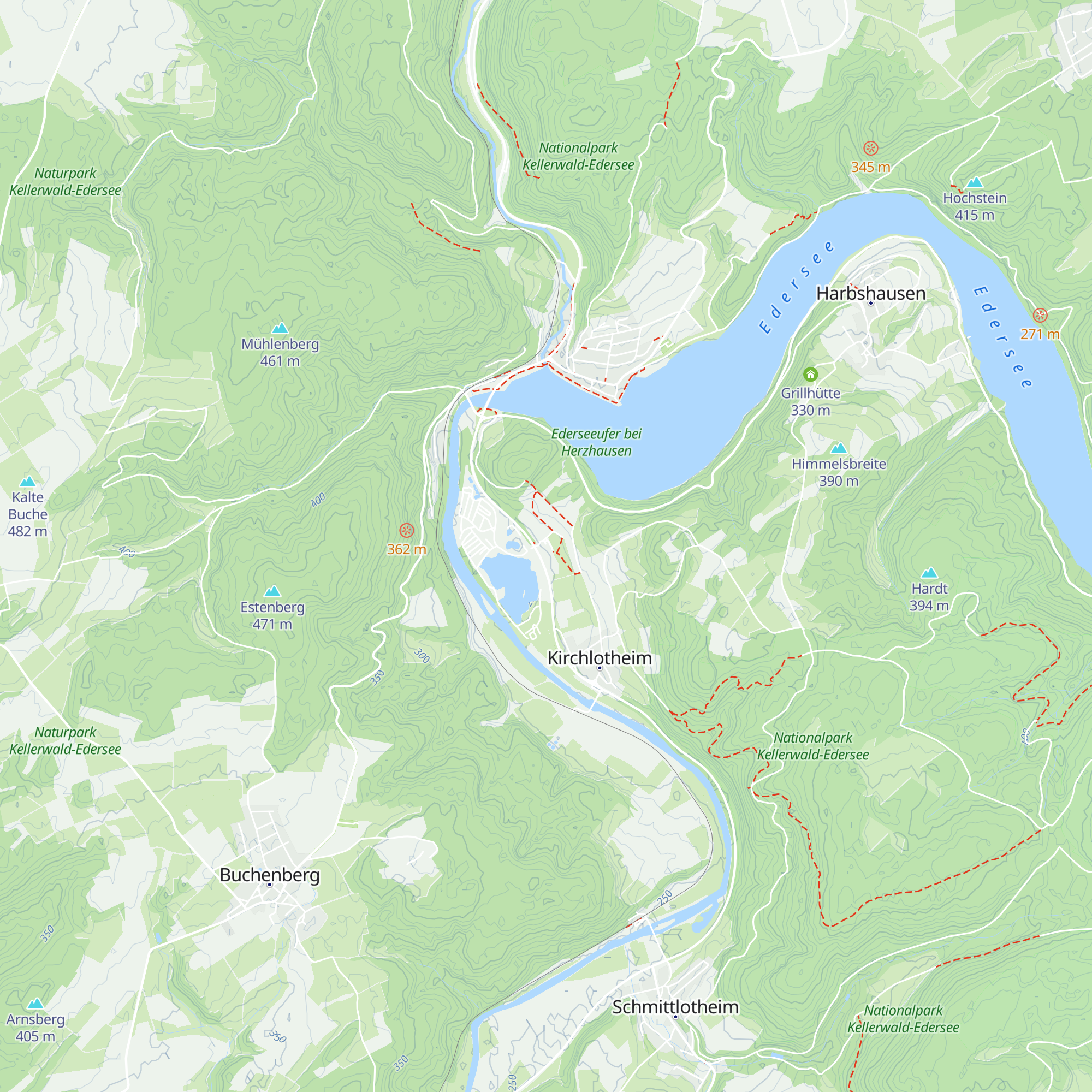 Nationalparkzentrum Kellerwald-Edersee map