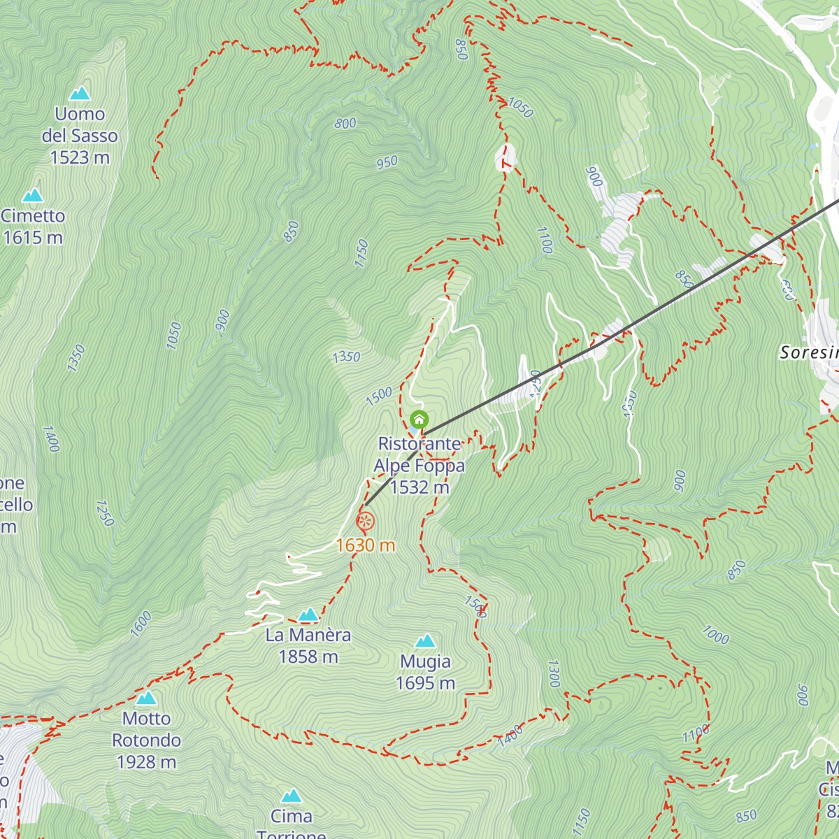 Ristorante Alpe Foppa map