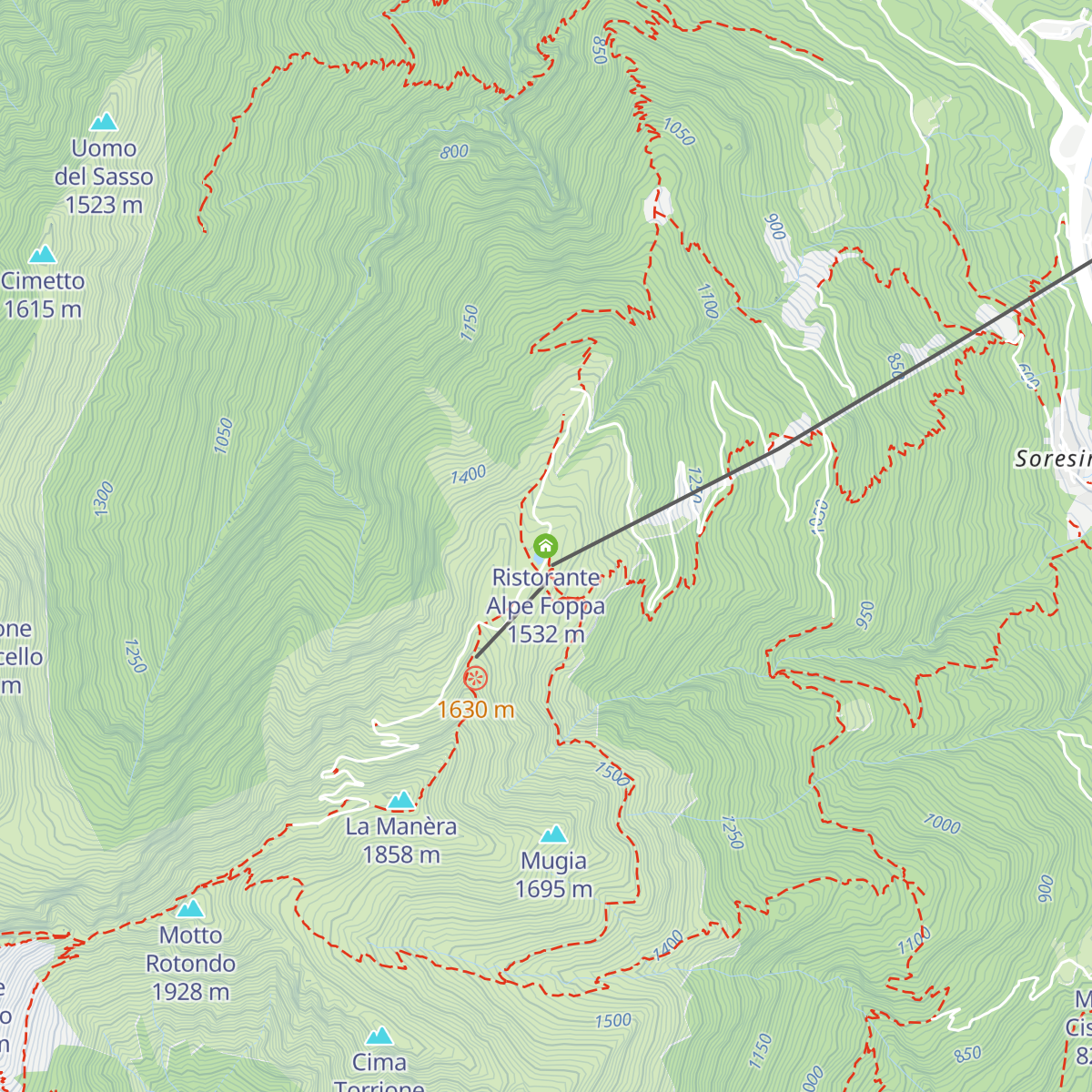 Ristorante Alpe Foppa map