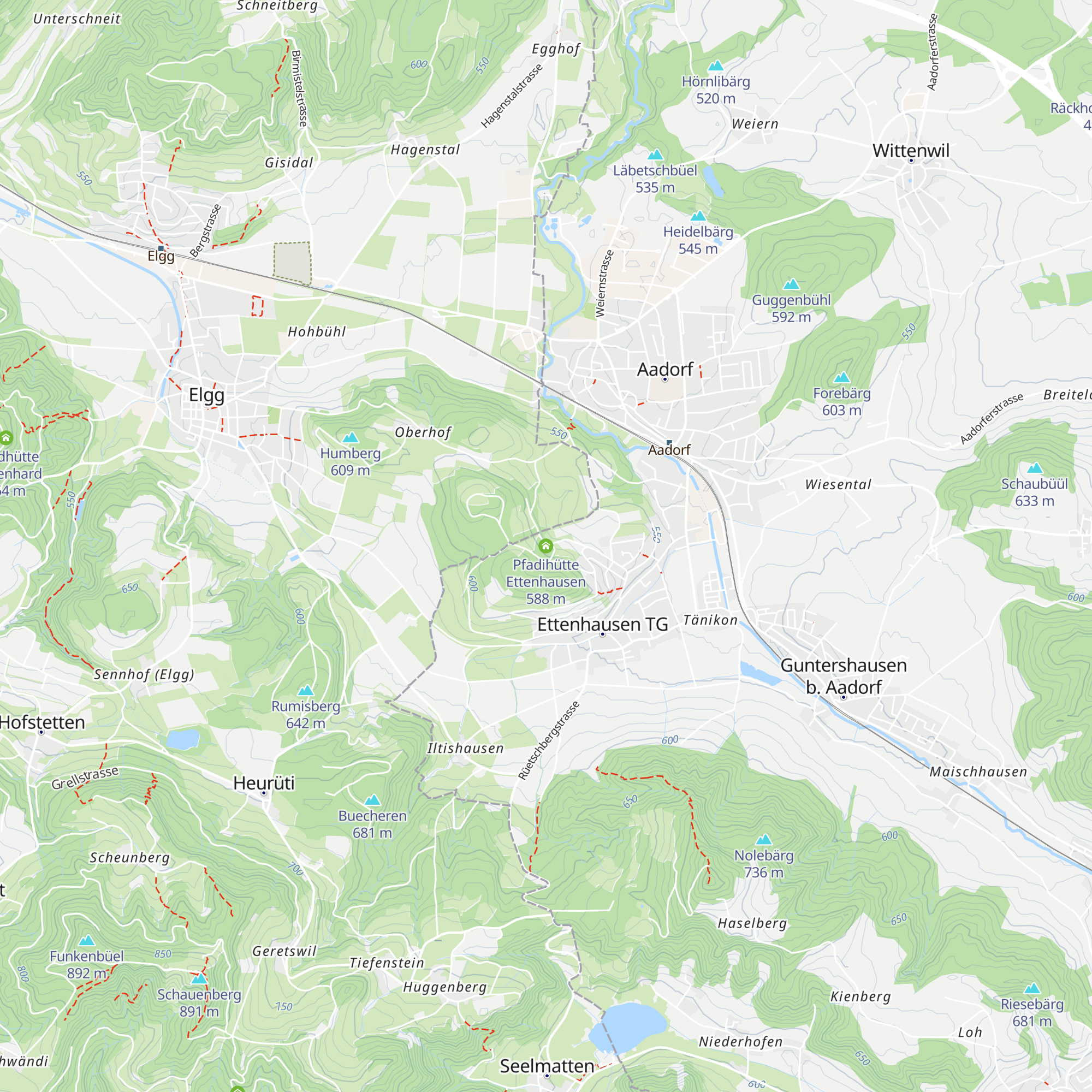Pfadihütte Ettenhausen map
