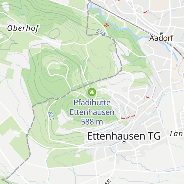 Map of Pfadihütte Ettenhausen