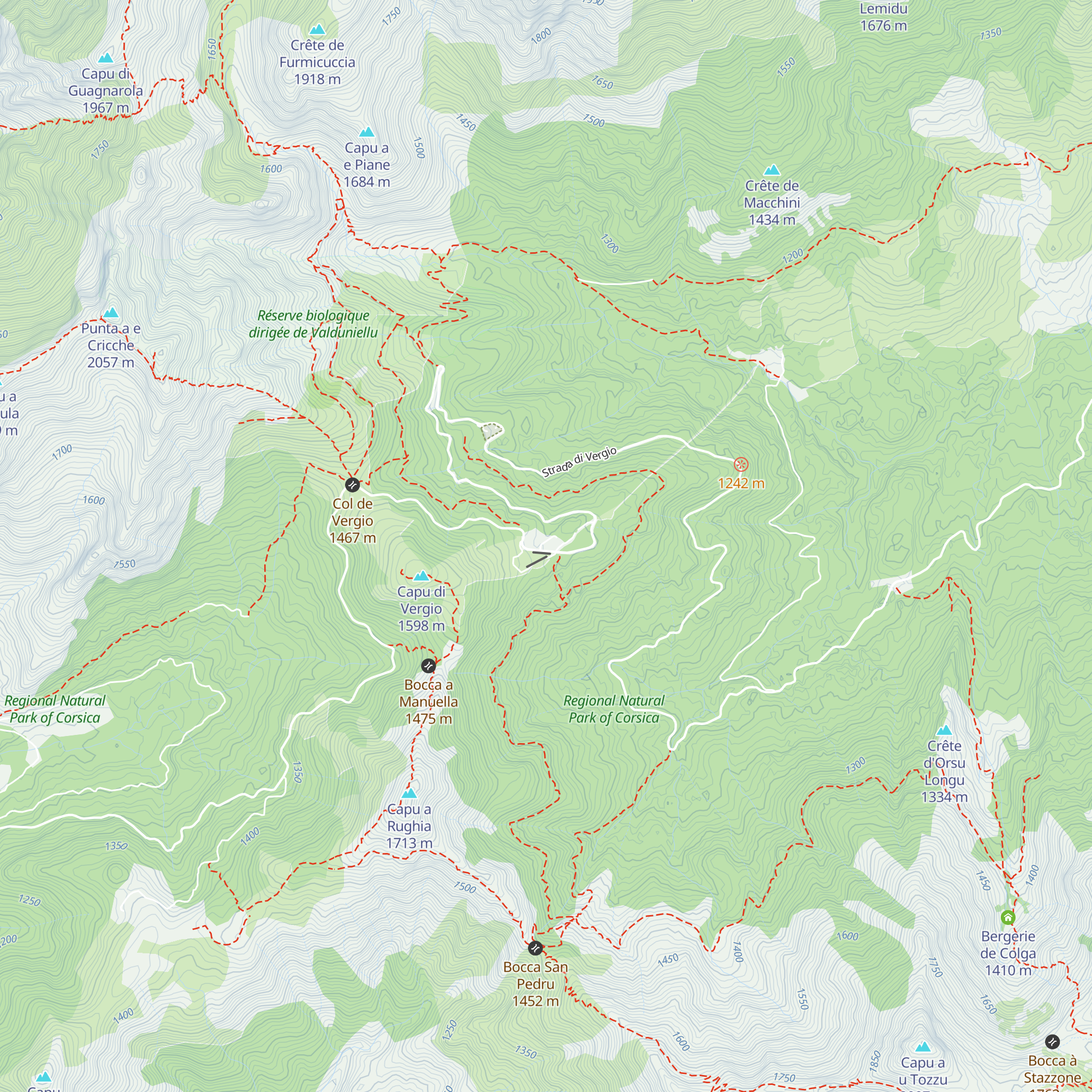 Castel De Vergio map