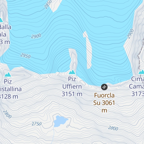 Map of Piz Uffiern