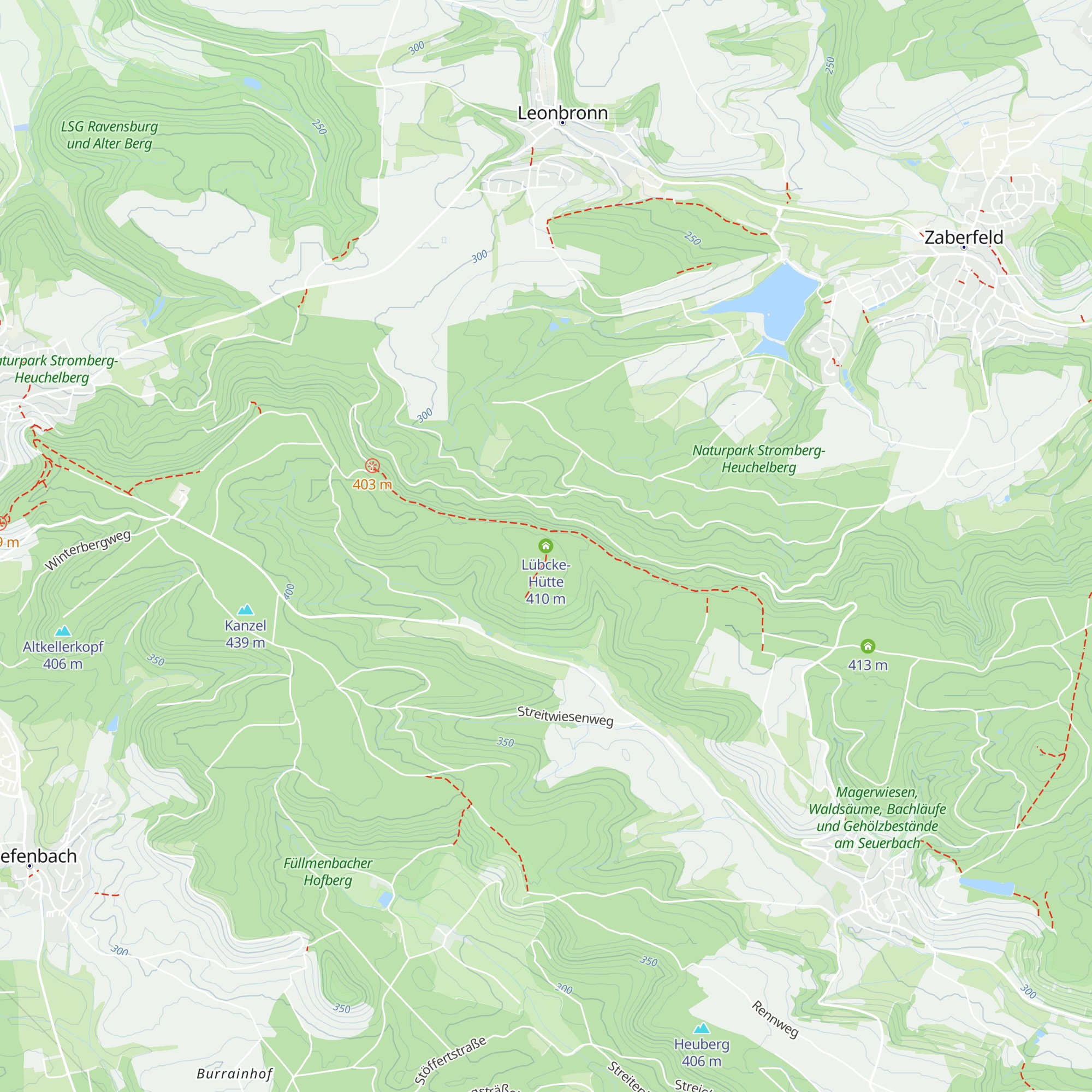 Lübcke-Hütte map
