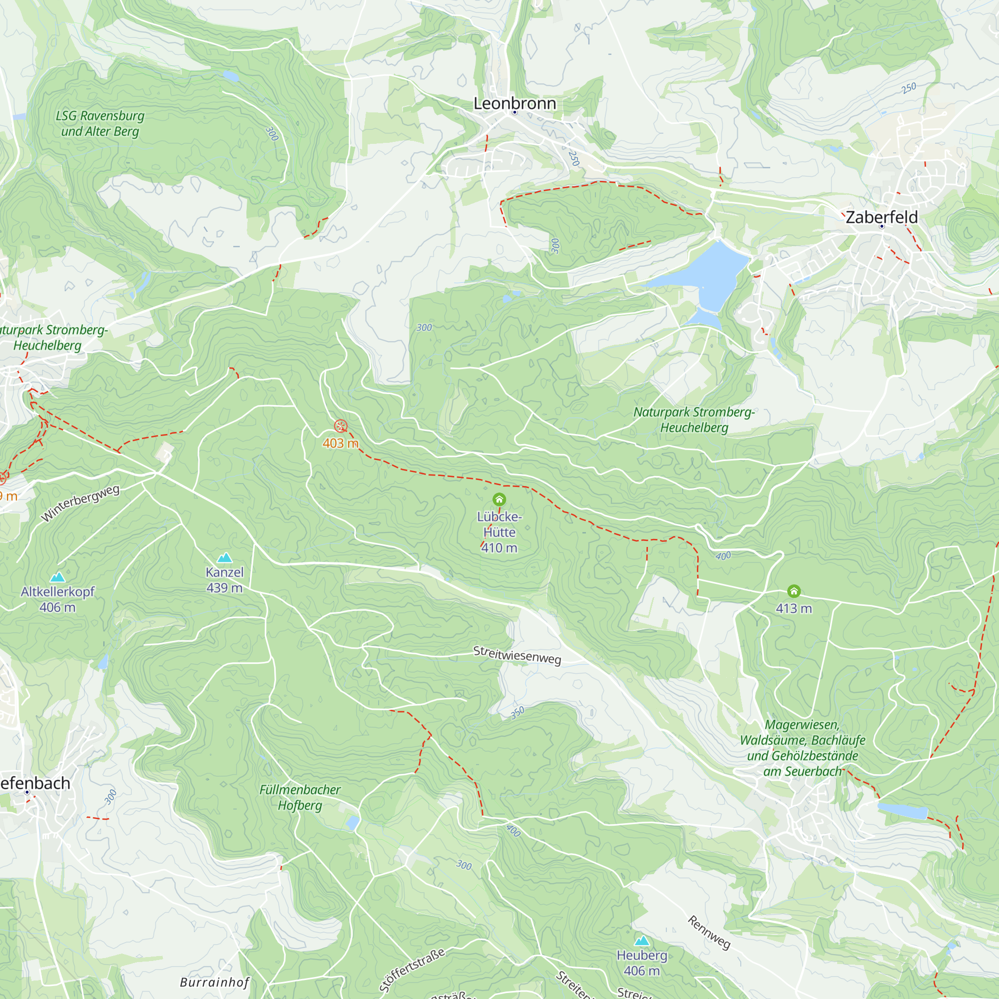 Lübcke-Hütte map