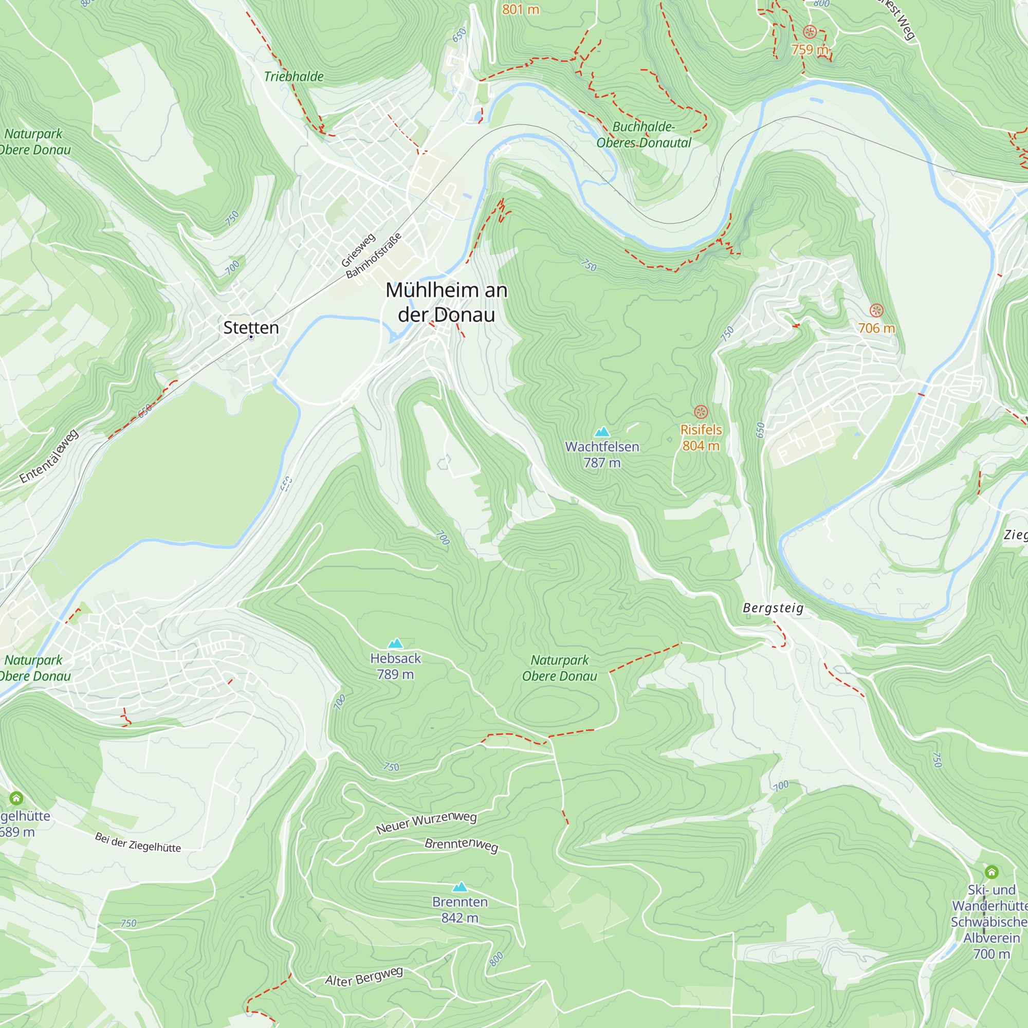Skihütte Mühlheim map